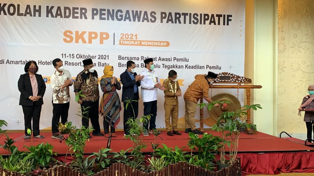 Partisipasi Bawaslu Kabupaten Malang dalam Penyelenggaraan SKPP Menengah yang diselenggarakan di Kota Batu.