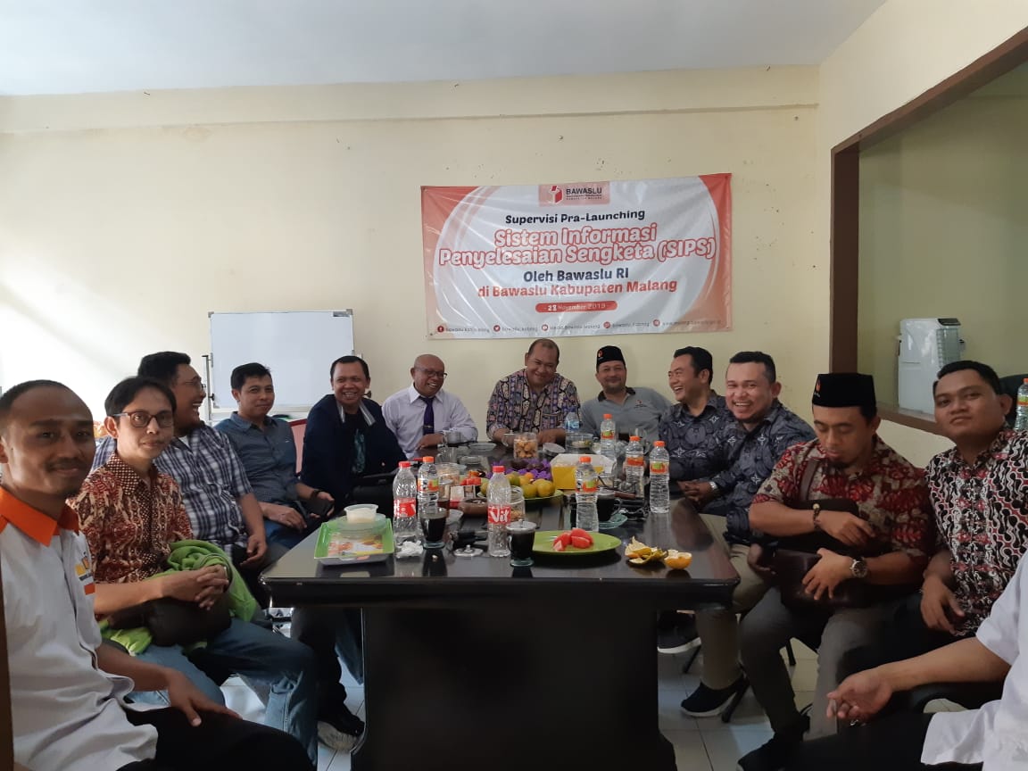 Bawaslu Kab. Malang Ditunjuk Bawaslu RI Sebagai Tempat Pra Launching SIPS