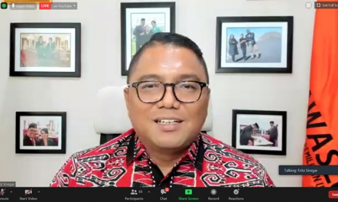 Fritz Apresiasi Buku tentang Pilkada 2020 di tengah Covid-19