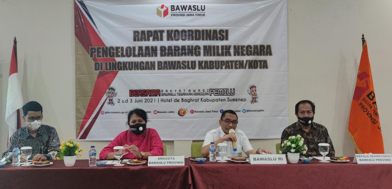 Bawaslu se-Jatim Serentak Upgrade Tata Kelola Barang Milik Negara