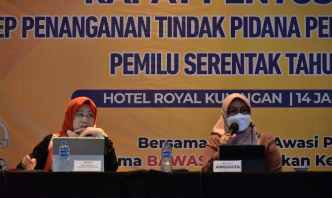 Jelang Pemilu Serentak 2024, Dewi Minta Keseragaman Pola Penanganan pelanggaran Sentra Gakkumdu