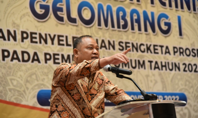 Rakernis Persiapan Penyelesaian Sengketa, Totok Jelaskan Keunggulan Perbawaslu 9 Tahun 2022