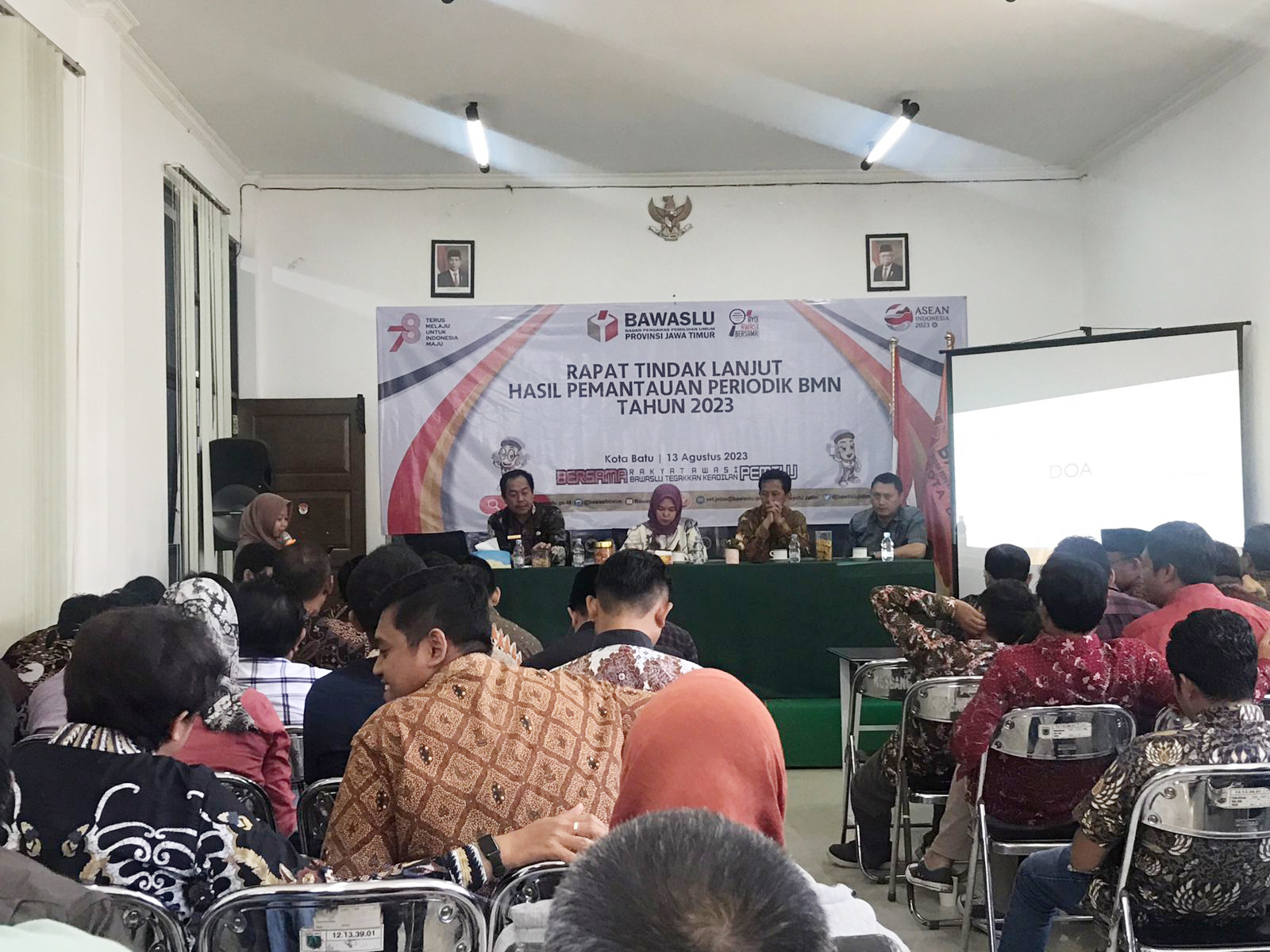 BAWASLU MALANG HADIRI RAPAT TINDAK LANJUT PEMANTAUAN PERIODIK BMN TA 2023