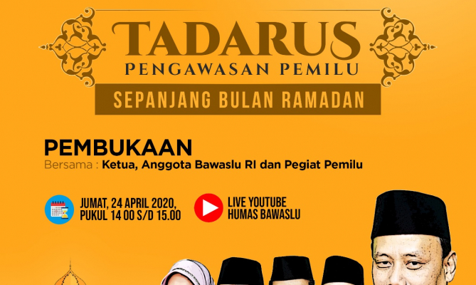 Tadarus Pengawasan Pemilu, Afif: Ikhtiar Membumikan Nilai Pengawasan