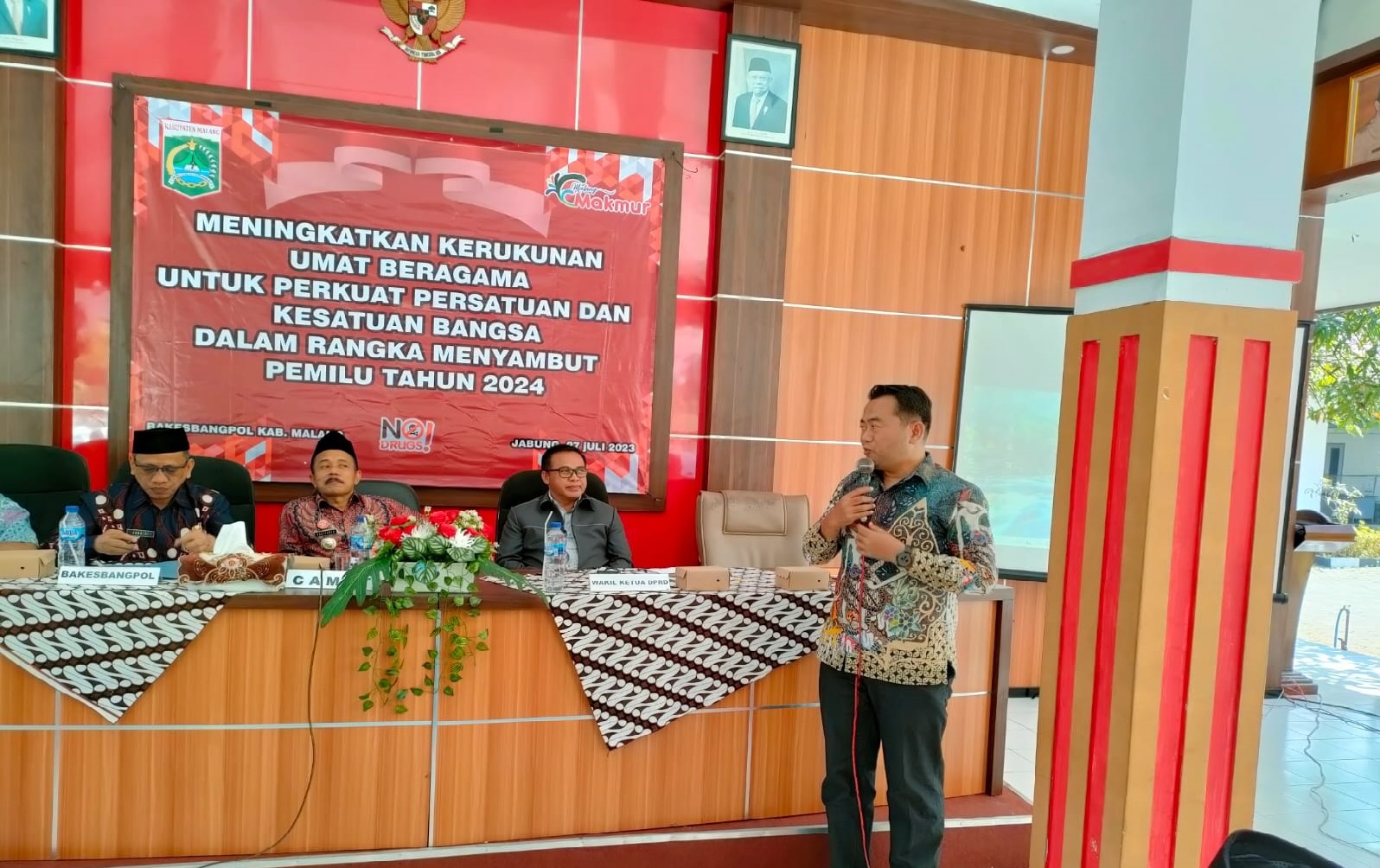 PENINGKATAN KAPASITAS SDM, BAWASLU KABUPATEN MALANG HADIRI UNDANGAN SIMULASI PERMOHONAN SIDANG SENGKETA PROSES PEMILU TAHUN 2024