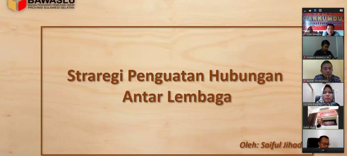 Ngabuburit Online 3 : Pentingnya Relasi Antarlembaga di Bawaslu