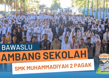 Bawaslu Sambang Sekolah SMK Muhammadiyah 2 Pagak
