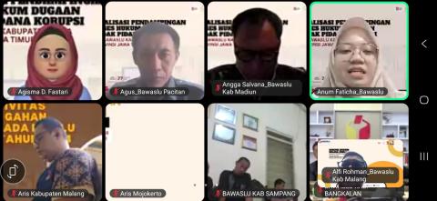 Anggota Bawaslu Kabupaten Malang bersama Jajaran Sekretariat ikuti Giat Sosialisasi yang diselenggarakan Bawaslu Jawa Timur (27/10/2026)