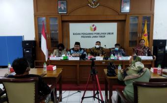 Bawaslu Jatim Evaluasi Pelaporan Program Kerja dan Sistem Pengendalian Internal