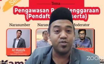 Diskusi Seri ke-10, Purnomo Ungkap Pendaftaran Peserta Pemilu Luas Cakupannya