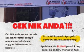 Posko Aduan Masyarakat (PAM) Bawaslu Kabupaten Malang