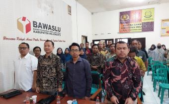 BAWASLU KABUPATEN MALANG HADIRI RAPAT PENYUSUNAN LAPORAN AKHIR PENGAWASAN DPT PEMILU 2024