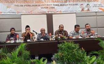 Bersiap Rekrut Panwaslu Desa Bawaslu Kabupaten Malang melaksanakan Bimbingan Teknis
