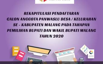 Pendaftaran Panwaslu Desa ditutup 950 orang Pendaftar Panwaslu Desa se Kabupaten Malang